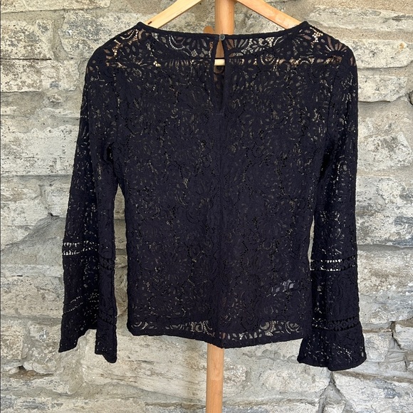 Navy Lace Women's Top - Picture 4 of 8